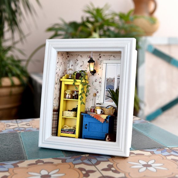 DIY Miniatures Frame Long Vacation Series - Warm Dawn Ship Fast - Picture 3 of 5